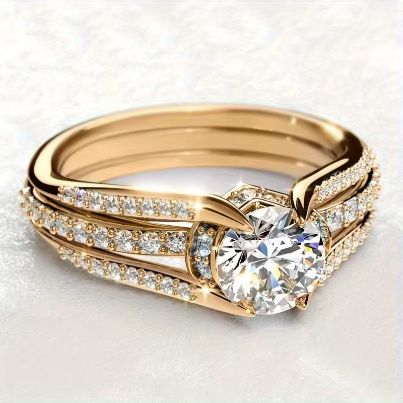 Timeless Vintage Zirconia Statement Ring