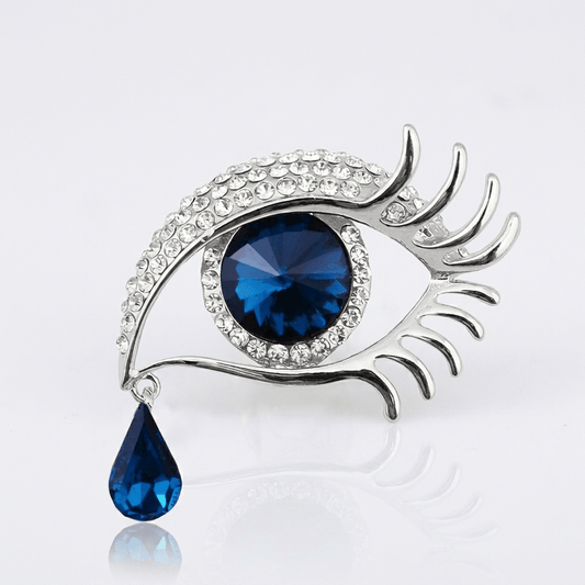 Elegant Teardrop Rhinestone Brooch
