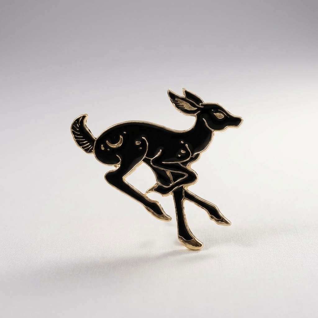 Elegant Fawn Alloy Brooch