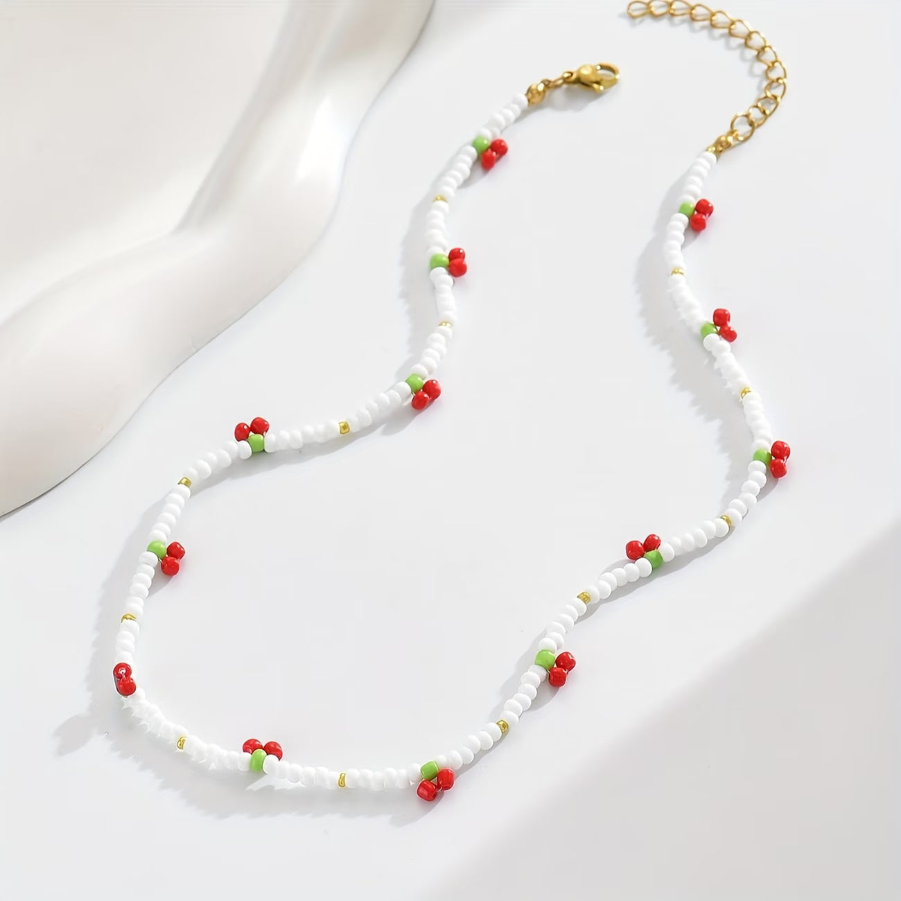 Minimal Cherry Necklace