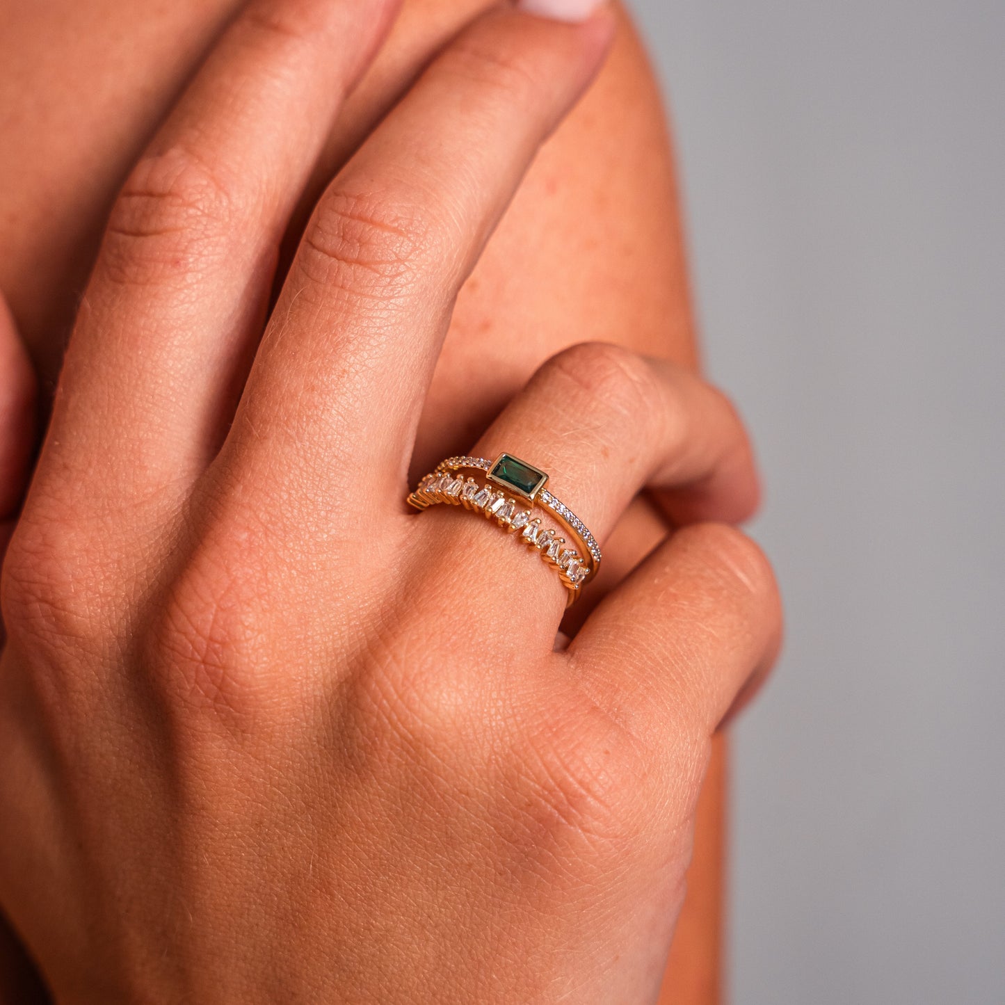 Meya Emerald Gemstone Ring