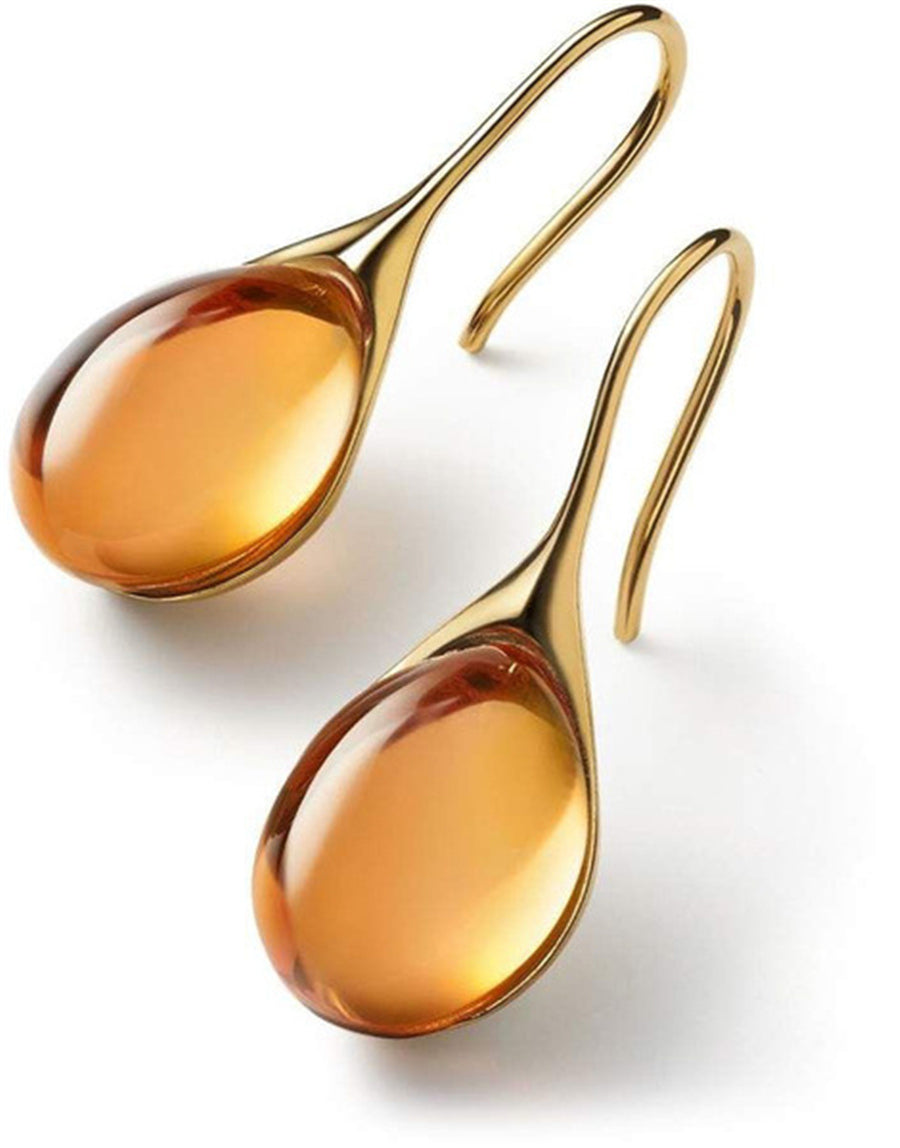 Classic Cabochon Drop Earrings