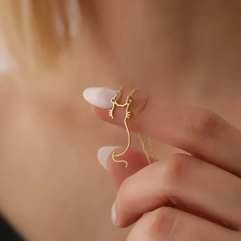 Kitty Silhouette Necklace