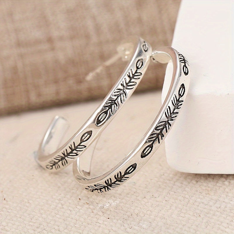 Sleek Silver Hoop Earrings